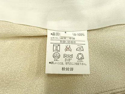 平和屋着物▽小紋 単衣 縞 洗える着物 AAAU8633fy