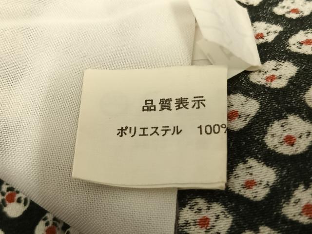 平和屋着物▽小紋　単衣　鹿の子文様　洗える着物　AAAU8636fy