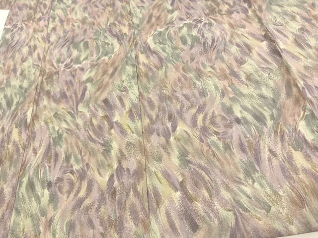 平和屋着物▽小紋 単衣 霞文 洗える着物 未使用 AAAU8637fy