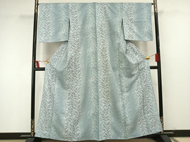 平和屋着物▽小紋 単衣 南天文 洗える着物 未使用 AAAU8638fy