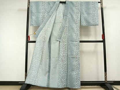 平和屋着物▽小紋 単衣 南天文 洗える着物 未使用 AAAU8638fy