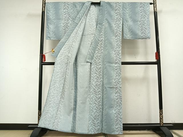 平和屋着物▽小紋 単衣 南天文 洗える着物 未使用 AAAU8638fy