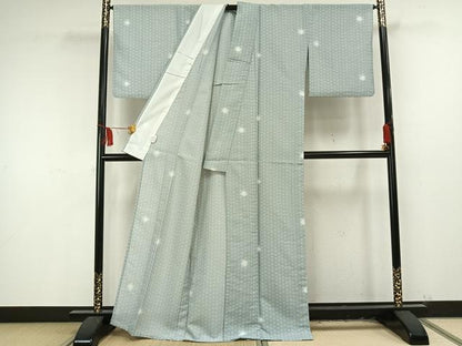 平和屋着物▽小紋 単衣 蛍暈し 洗える着物 AAAU8644fy