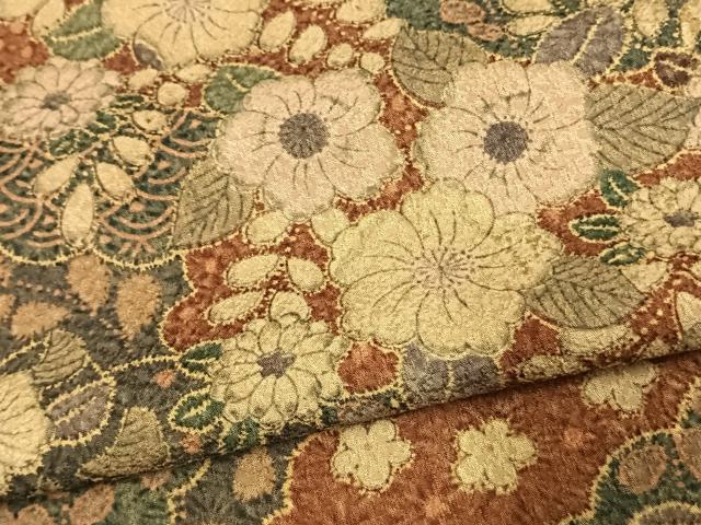 平和屋着物▽小紋 単衣 辻が花 洗える着物 AAAU8647fy