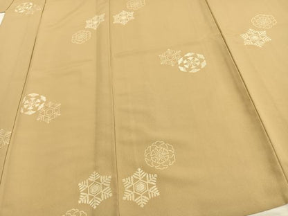 平和屋着物▽小紋 単衣 雪花 洗える着物 AAAU8649fy