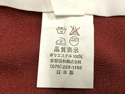 平和屋着物▽小紋 単衣 千鳥 洗える着物 AAAU8654fy