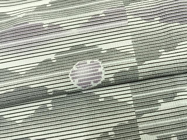 平和屋着物▽小紋 単衣 雪輪文 洗える着物 AAAU8657fy