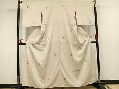 平和屋着物▽小紋 単衣 南天文 洗える着物 AAAU8664fy