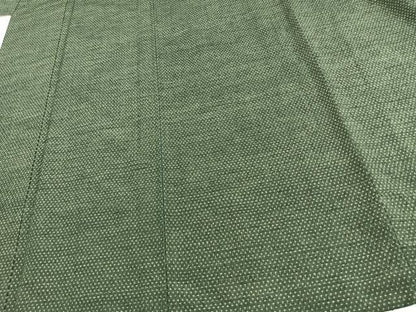 平和屋着物▽上質な紬　単衣　十字絣　正絹　逸品　AAAU8670fy
