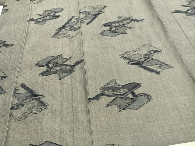 平和屋着物▽上質な紬 単衣 冊子文 正絹 逸品 AAAU8672fy
