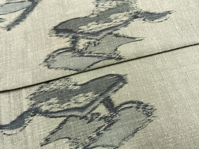 平和屋着物▽上質な紬 単衣 冊子文 正絹 逸品 AAAU8672fy