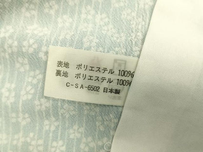 平和屋着物▽小紋 単衣 扇文 洗える着物 AAAU8679fy