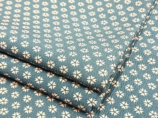 平和屋着物▽小紋 単衣 花尽くし 洗える着物 AAAU8682fy