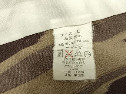 平和屋着物▽小紋 単衣 縞 洗える着物 AAAU8685fy