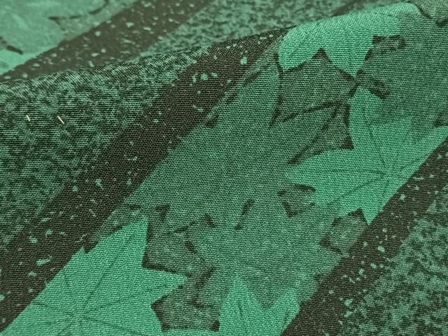 平和屋着物▽小紋　単衣　桜楓文　洗える着物　AAAU8686fy