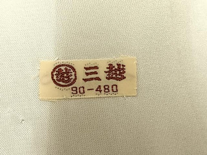 平和屋着物▽訪問着　単衣　草花文　三越扱い　洗える着物　AAAU8690fy