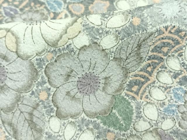平和屋着物▽小紋 単衣 辻が花 洗える着物 AAAU8692fy