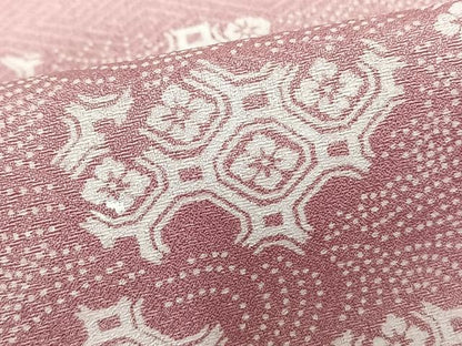 平和屋着物▽訪問着　単衣　霞文　洗える着物　未使用　AAAU8699fy