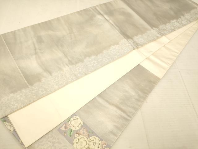 平和屋着物◎太鼓柄袋帯 辻が花 銀糸 正絹 逸品 AAAU9804fw