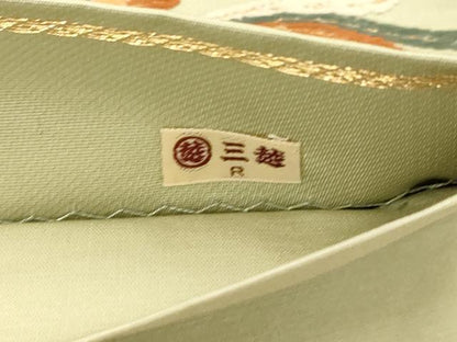 平和屋着物◎六通柄袋帯 唐織 鳳凰枝花文 金糸 三越扱い 正絹 逸品 AAAU9840fw