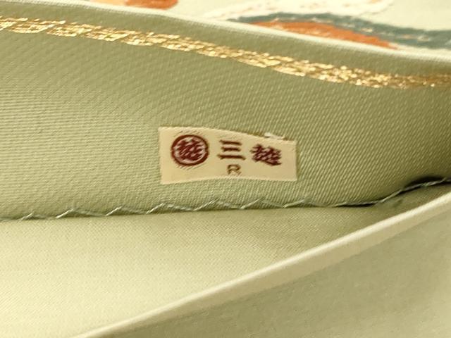 平和屋着物◎六通柄袋帯 唐織 鳳凰枝花文 金糸 三越扱い 正絹 逸品 AAAU9840fw