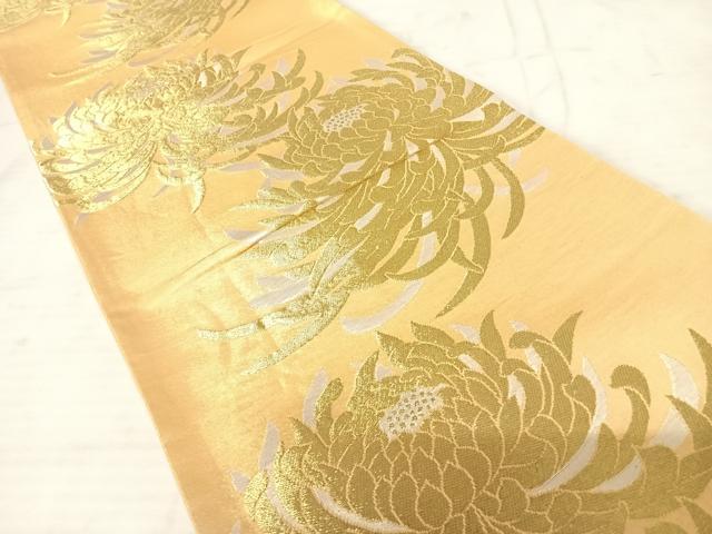 平和屋着物◎六通柄袋帯　乱菊　金糸　正絹　逸品　AAAU9991yx