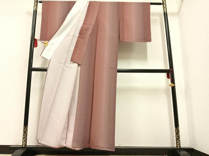 平和屋着物▽上質な小紋 単衣 間道 正絹 逸品 未使用 AAAV1449ph