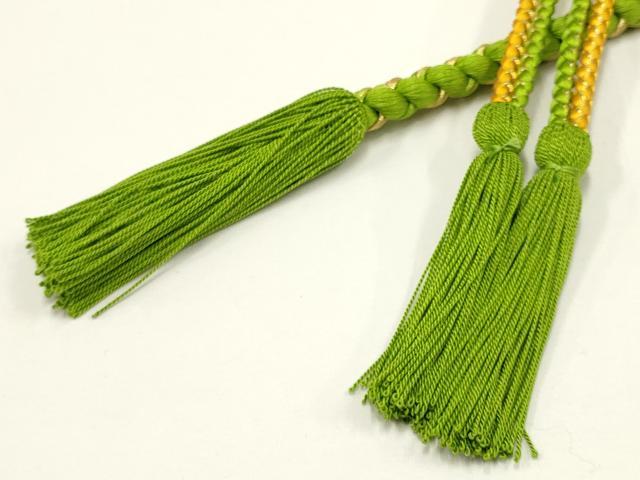 平和屋着物●和装小物　振袖用帯締め　装飾　飾り玉　パール　ラインストーン　金糸　撚り房　逸品　未使用　AAAV1654ay