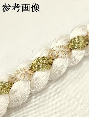 平和屋着物●和装小物　振袖用帯締め　装飾　つまみ細工　パール　飾り玉　金糸　逸品　AAAV1719ay