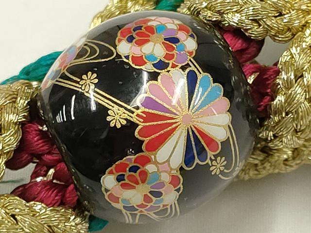 平和屋着物●和装小物 振袖用帯締め 装飾 飾り玉 パール ビーズ 金糸 逸品 AAAV1721ay