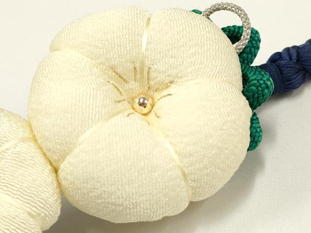 平和屋着物●和装小物　振袖用帯締め　装飾　ちりめん細工　ビーズ　金銀糸　撚り房　逸品　AAAV1725ay