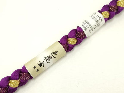 平和屋着物●和装小物 振袖用帯締め 装飾 つまみ細工 パール 金糸 撚り房 逸品 未使用 未使用 AAAV1736ay