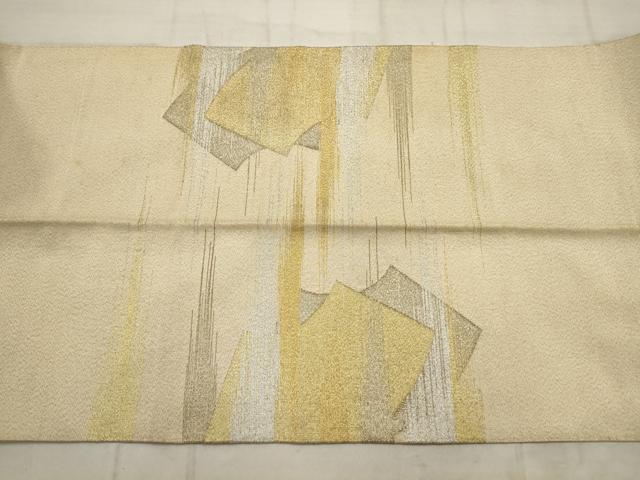 平和屋着物◎綴れ 太鼓柄袋帯 霞地紙重ね文 金銀糸 金通し地 正絹 逸品 AAAV1858ru