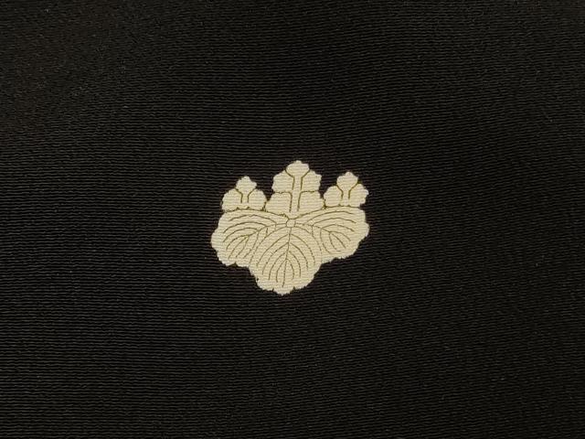 平和屋着物■豪華黒留袖 駒刺繍 渡橋草花文 金彩 正絹 逸品 AAAV2035jd
