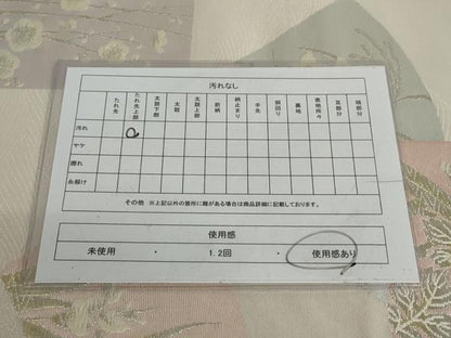 平和屋着物◎六通柄袋帯　唐織　草花文　金銀糸　正絹　逸品　AAAV2096nf