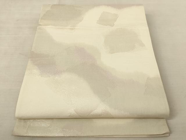 平和屋着物＊夏物 六通柄袋帯 破れ箔散らし文様 銀糸 正絹 逸品 AAAV2243pf