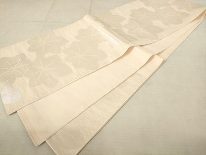 平和屋着物＊夏物 六通柄 京本袋帯 楓 銀糸 正絹 逸品 AAAV2251pf