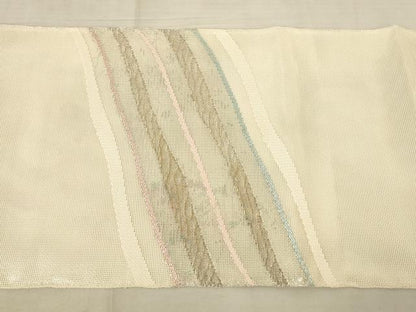 平和屋着物＊夏物　太鼓柄　本袋帯　流水文　金糸　正絹　逸品　AAAV2308pf