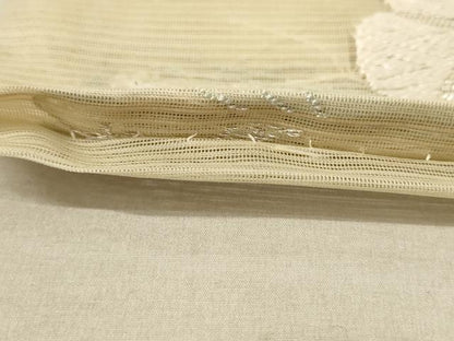 平和屋着物＊夏物 六通柄 本袋帯 唐織 草花文 銀糸 正絹 逸品 AAAV2352pf