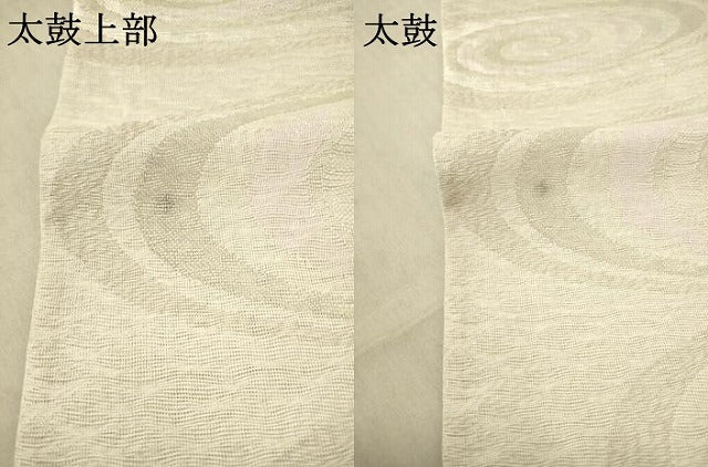 平和屋着物＊夏物 六通柄袋帯 流水文 銀糸 正絹 逸品 AAAV2360pf