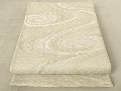 平和屋着物＊夏物 六通柄袋帯 流水文 銀糸 正絹 逸品 AAAV2360pf