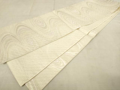 平和屋着物＊夏物 六通柄袋帯 流水文 銀糸 正絹 逸品 AAAV2360pf