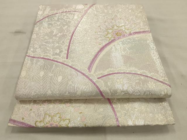 平和屋着物◎六通柄袋帯 唐織 正倉院花文 金銀糸 正絹 逸品 AAAV2415sw