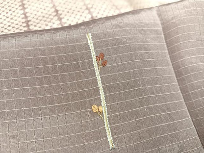 平和屋着物▽訪問着 単衣 刺繍 草木文 暈し染め 正絹 逸品 AAAV2508ph