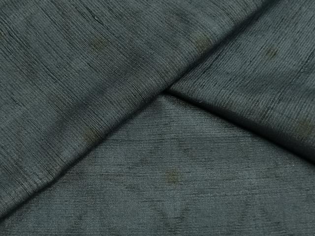 平和屋着物▽上質な紬　単衣　七宝文　正絹　逸品　AAAV2579fy