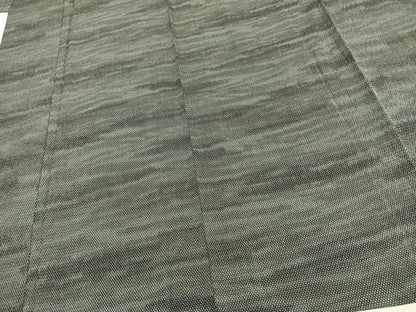 平和屋着物▽白鷹お召　単衣　霞文　正絹　逸品　AAAV2581fy