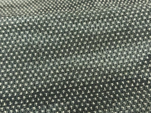 平和屋着物▽白鷹お召　単衣　霞文　正絹　逸品　AAAV2581fy