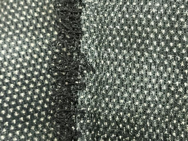 平和屋着物▽白鷹お召　単衣　霞文　正絹　逸品　AAAV2581fy