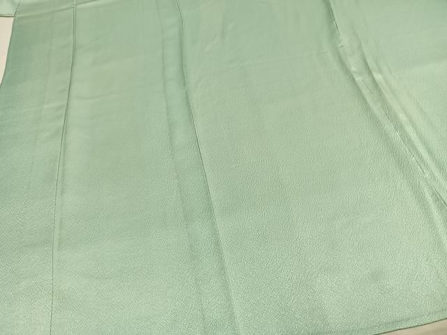 平和屋着物▽上質な色無地 単衣 白藍色 正絹 逸品 AAAV2587fy