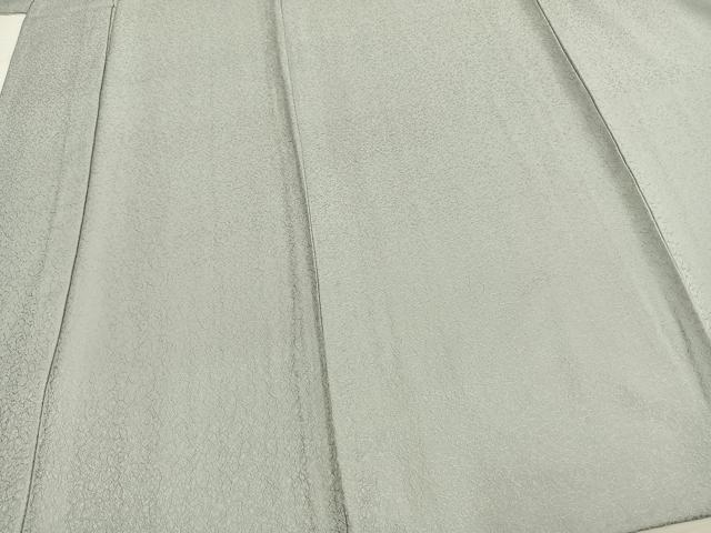 平和屋着物▽人間国宝　岩野市兵衛　色無地　単衣　薄雲鼠色　正絹　逸品　未使用　AABB6650fy